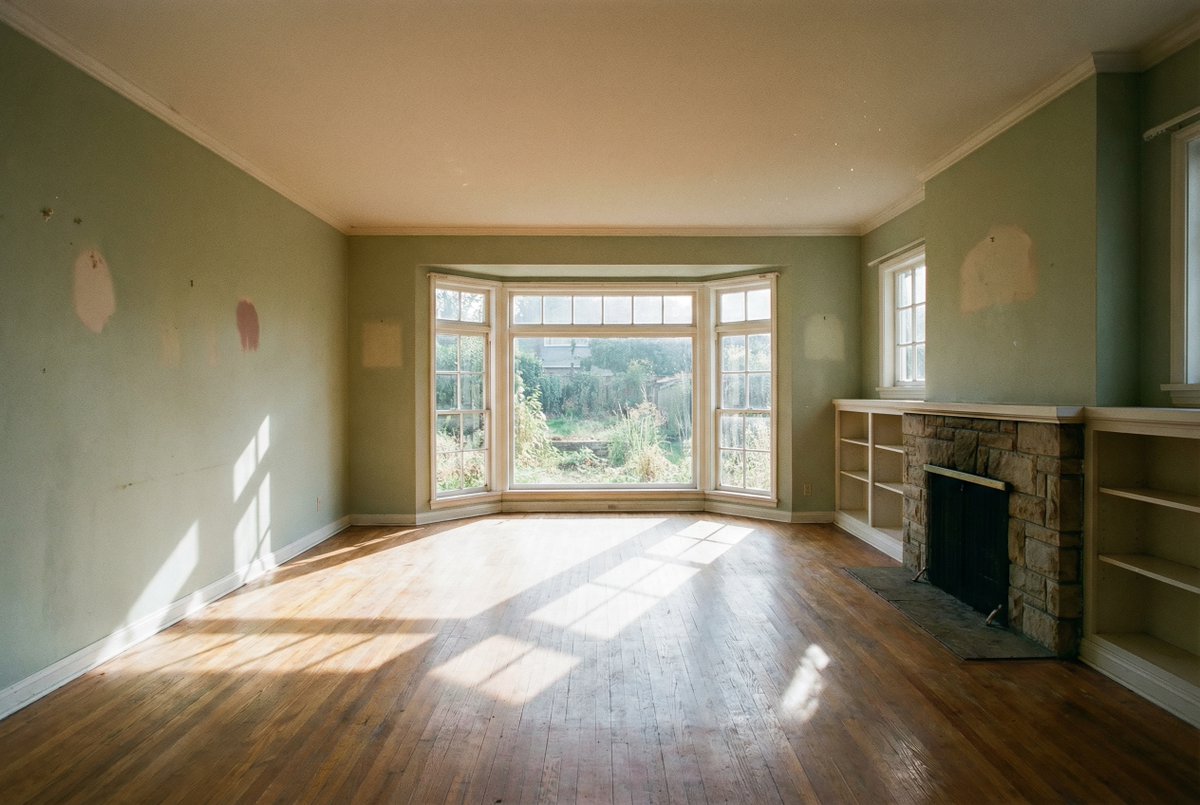 AI image generator prompt example: Show me how this room would look with furniture in it output