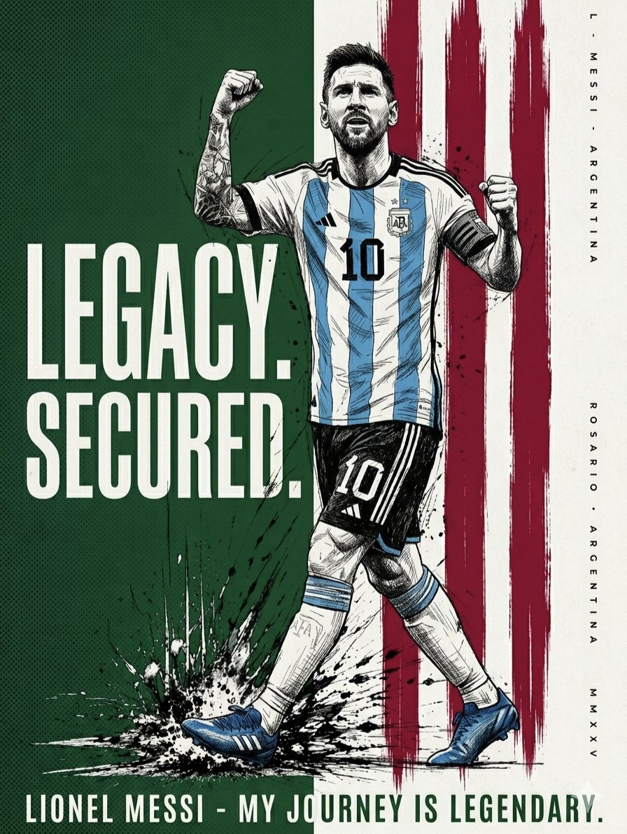 AI image generator prompt example: A striking graphic sports poster in a hand-drawn, ink-sketch output